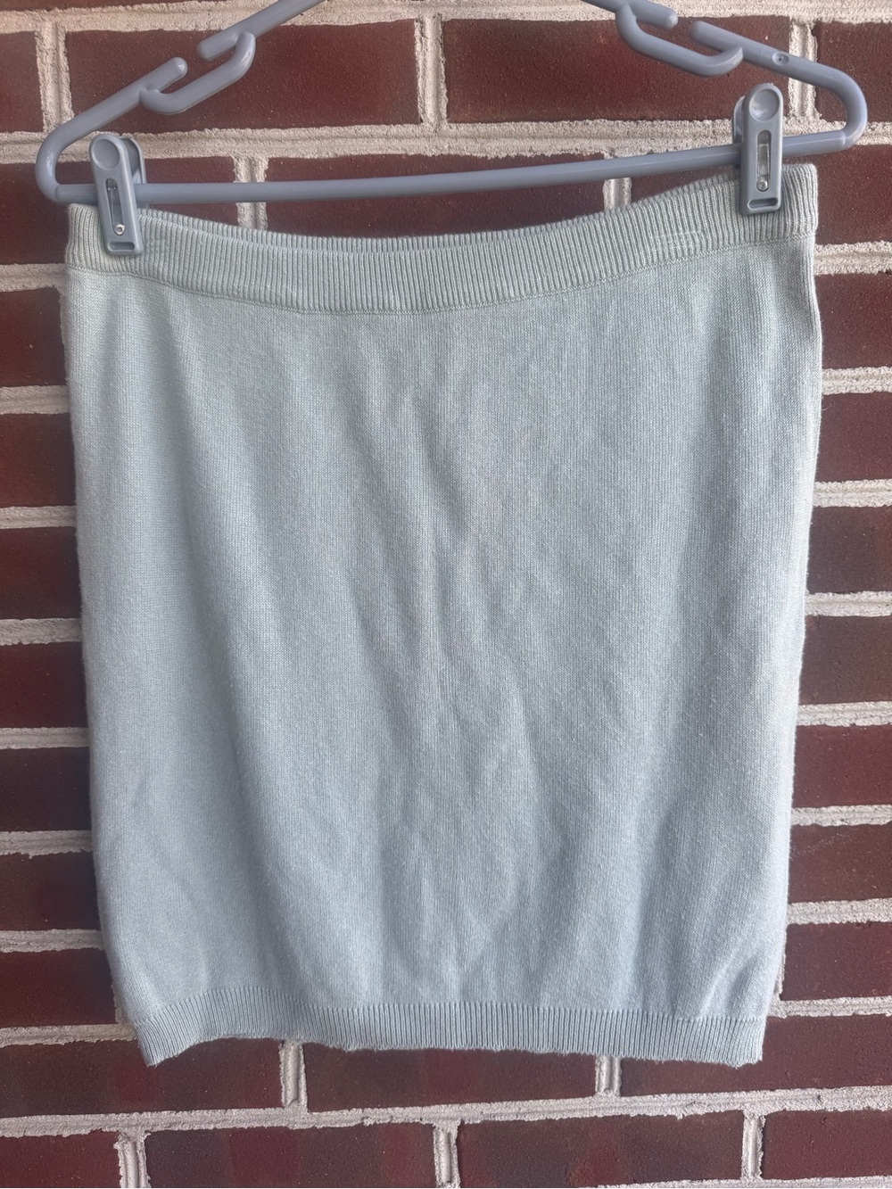 Vintage Ann Taylor Light Blue Knit Pencil Skirt